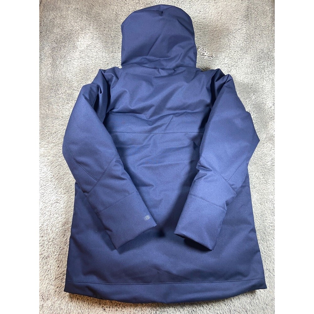 Nike 550 Duck Down Team Issued Down Fill Parka Jacket Size Medium Men Navy Blue - Picture 2 of 5